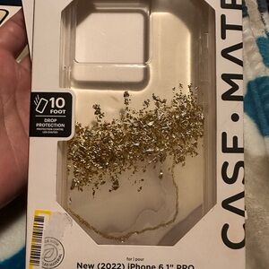 Case-Mate Gold Flake iPhone 6.1" Pro Case